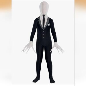 Kids Black and White Suit Costume